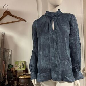 White House Black Market Blue Women's Top 4